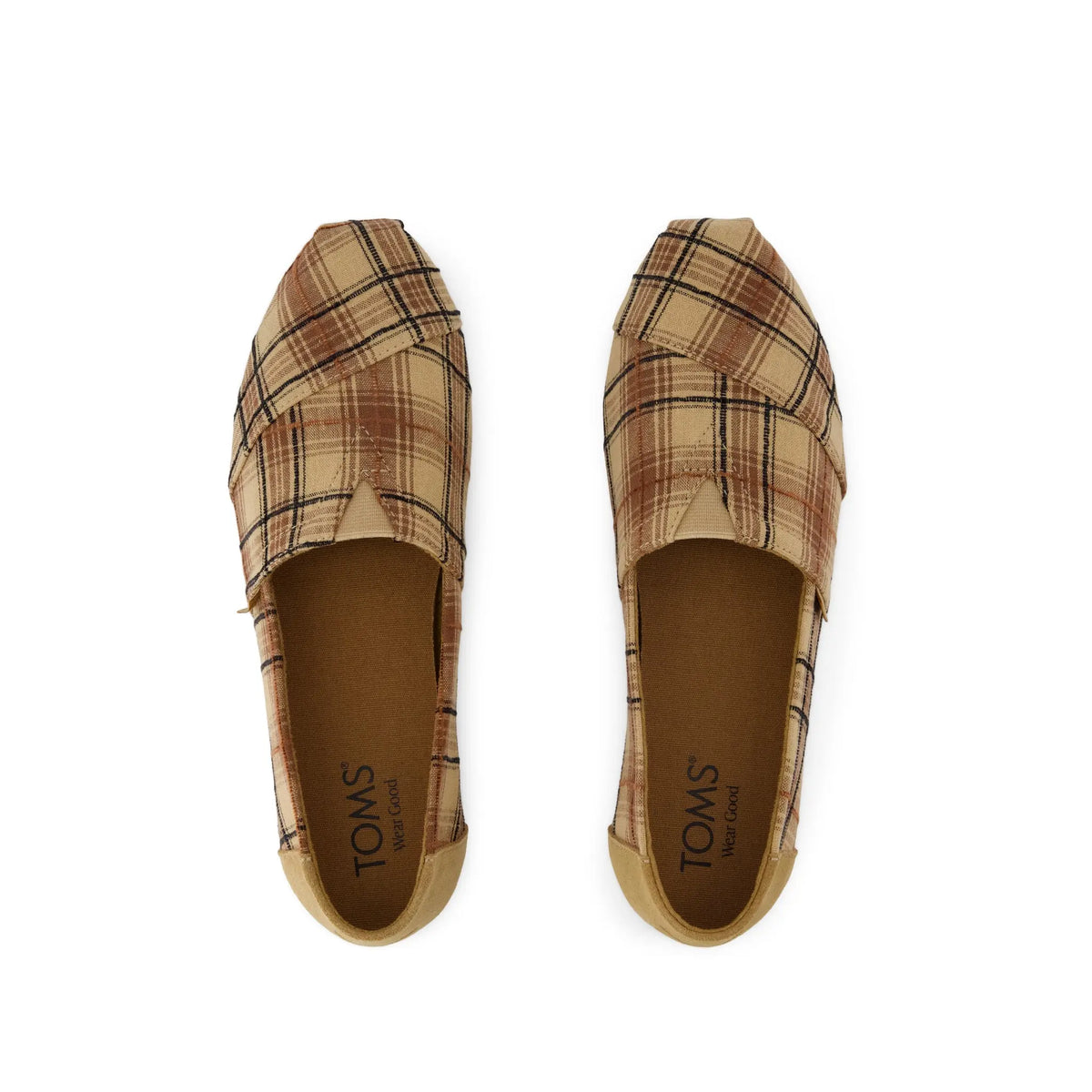 Womens Alpargata Classic Toffee Textured Plaid
