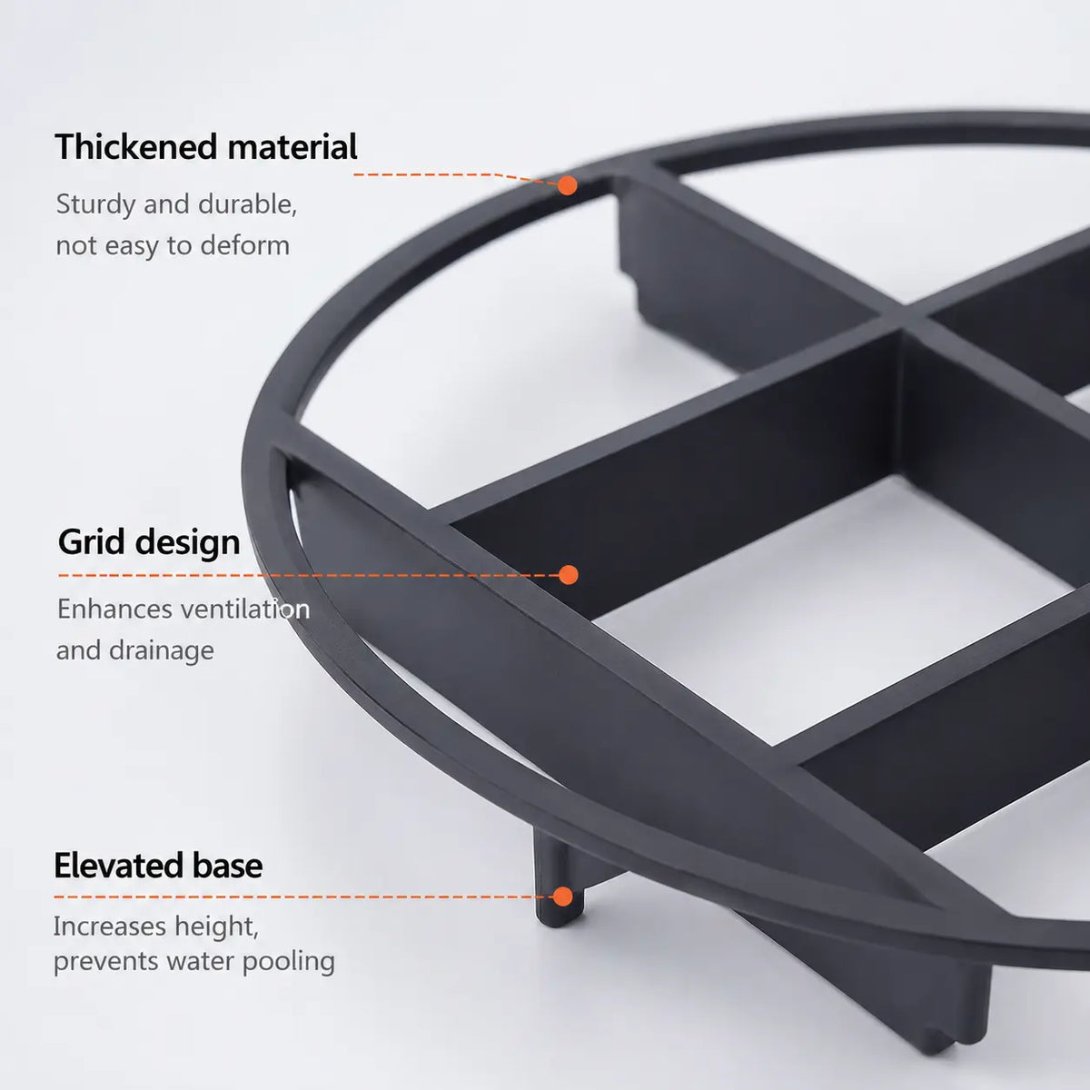 1 Count, Thickened Breathable Plant Pot Riser Stand to Lift Flower Pots and Avoid Standing Water for Home Gardening Potted Plants
