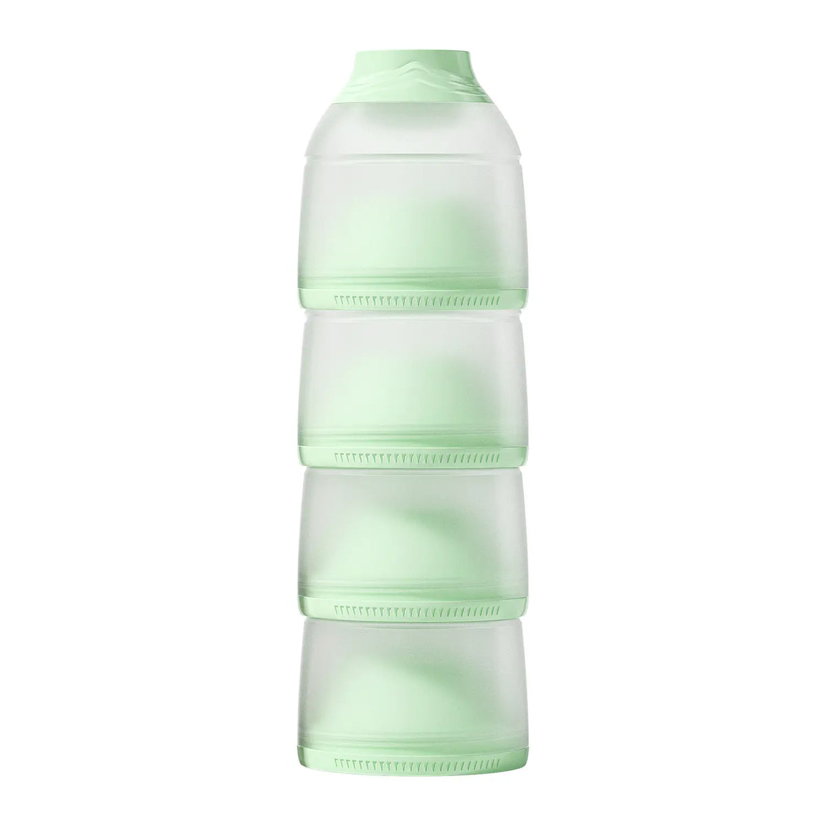 Oberni 4-Layer Stackable Formula Dispenser, Leakproof Plastic Container and Canister, Compact Bottle Storage Organizer for Baby Travel, Bpa-Free
